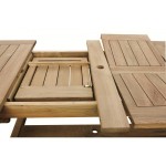 Superior Teak 212to256to300cm Double Extension Table 1826