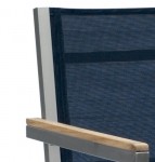 Stainless Steel Textilene  Stackable Chair 1722