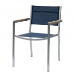 Stainless Steel Textilene  Stackable Chair 1722