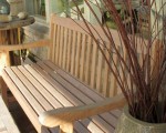 2 Seater Outdoor Teak Bench 120cm 1832