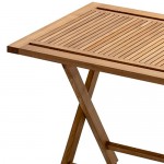 Folding Teak Dining 120x70cm Table 8080