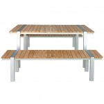 Teak & Aluminium 160cm Picnic Block Setting 1982