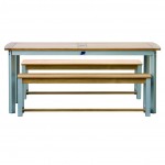 Outdoor Teak 150cm Backless Bench 1990