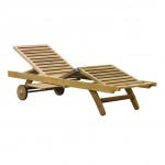 Premium Teak Sunlounger 1808