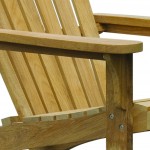 Superior Teak Adirondack & Stool 1860