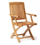 Folding Superior Teak Arctop Dining Chair