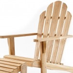 Adirondack A Grade Teak With Footstool