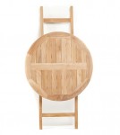 Round Folding Outdoor Teak Cafe Table MR7090