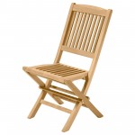 Traditional Teak Folding Chair