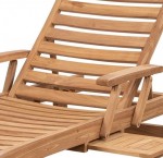 Teak Luxury Sunlounger